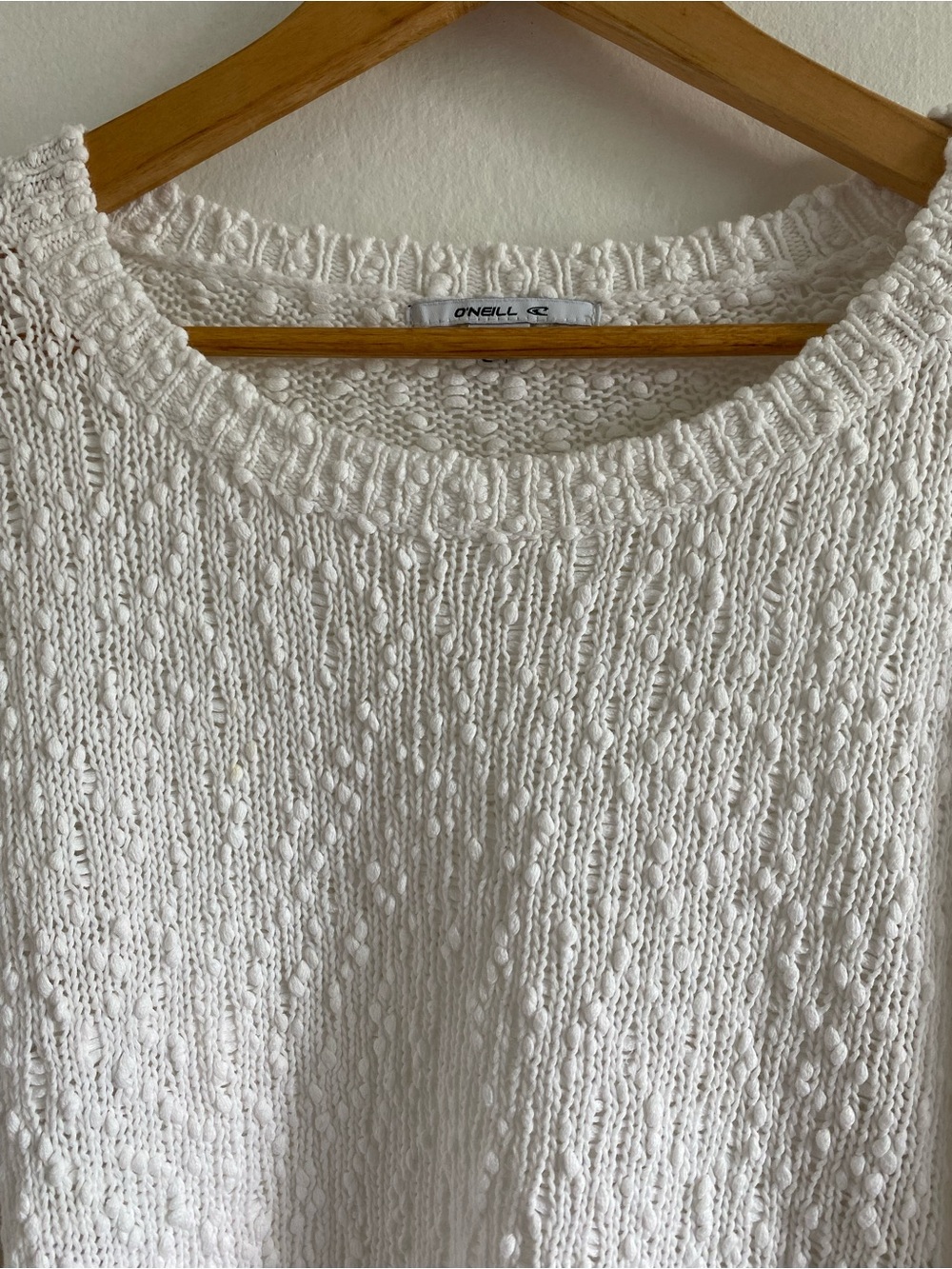 O’Neill Seaport Textured Dotted Slouchy Sweater Size M beachy - Picture 5 of 9